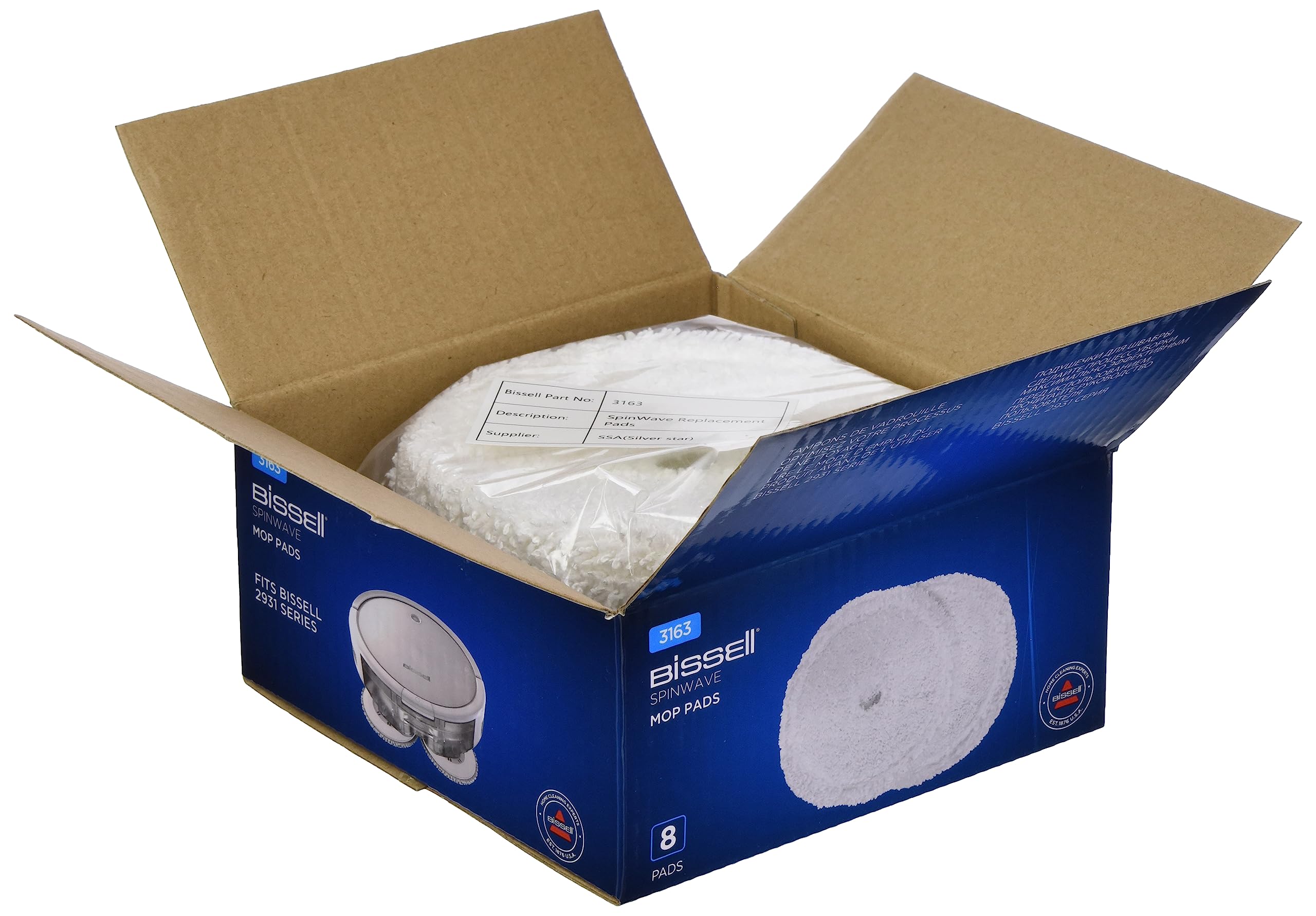 bissell-spinwave-3163-mopp-pads-mikrofaser-waschbar image 2