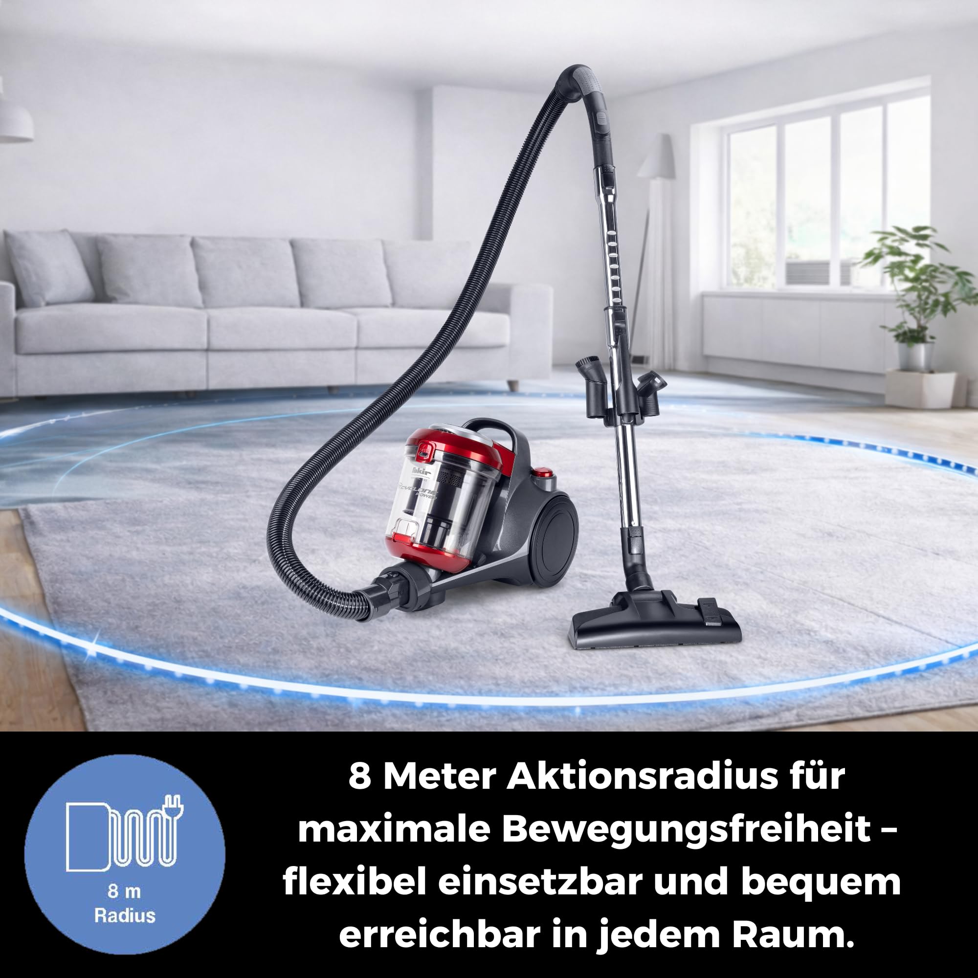 fakir-trend-bl-141-staubsauger-beutellos-700w-tierhaare image 4
