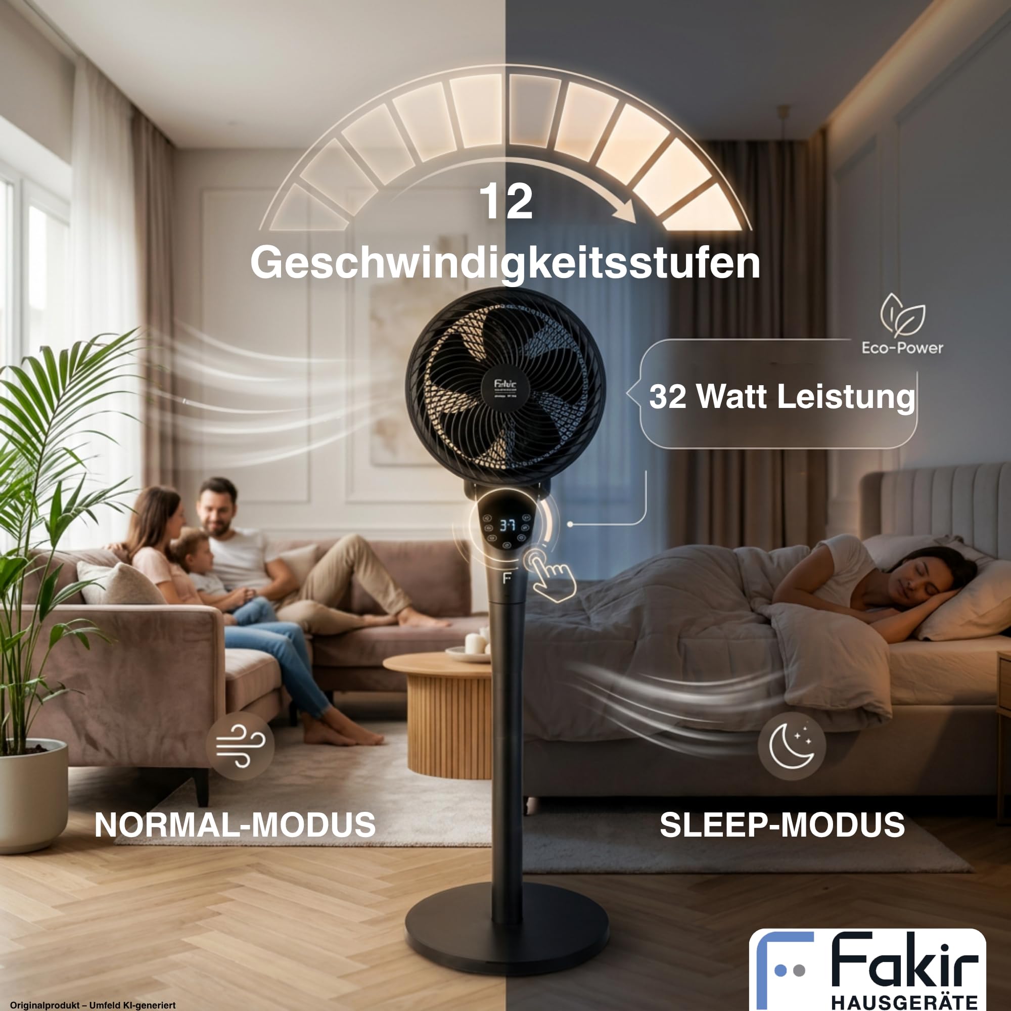 fakir-prestige-vc-550-2in1-standventilator-mit-dc-motor-in-anthrazit image 8