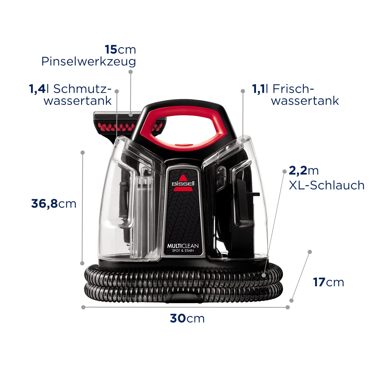 bissell-multiclean-spot-stain-4720m-waschsauger-330w-auto image 8