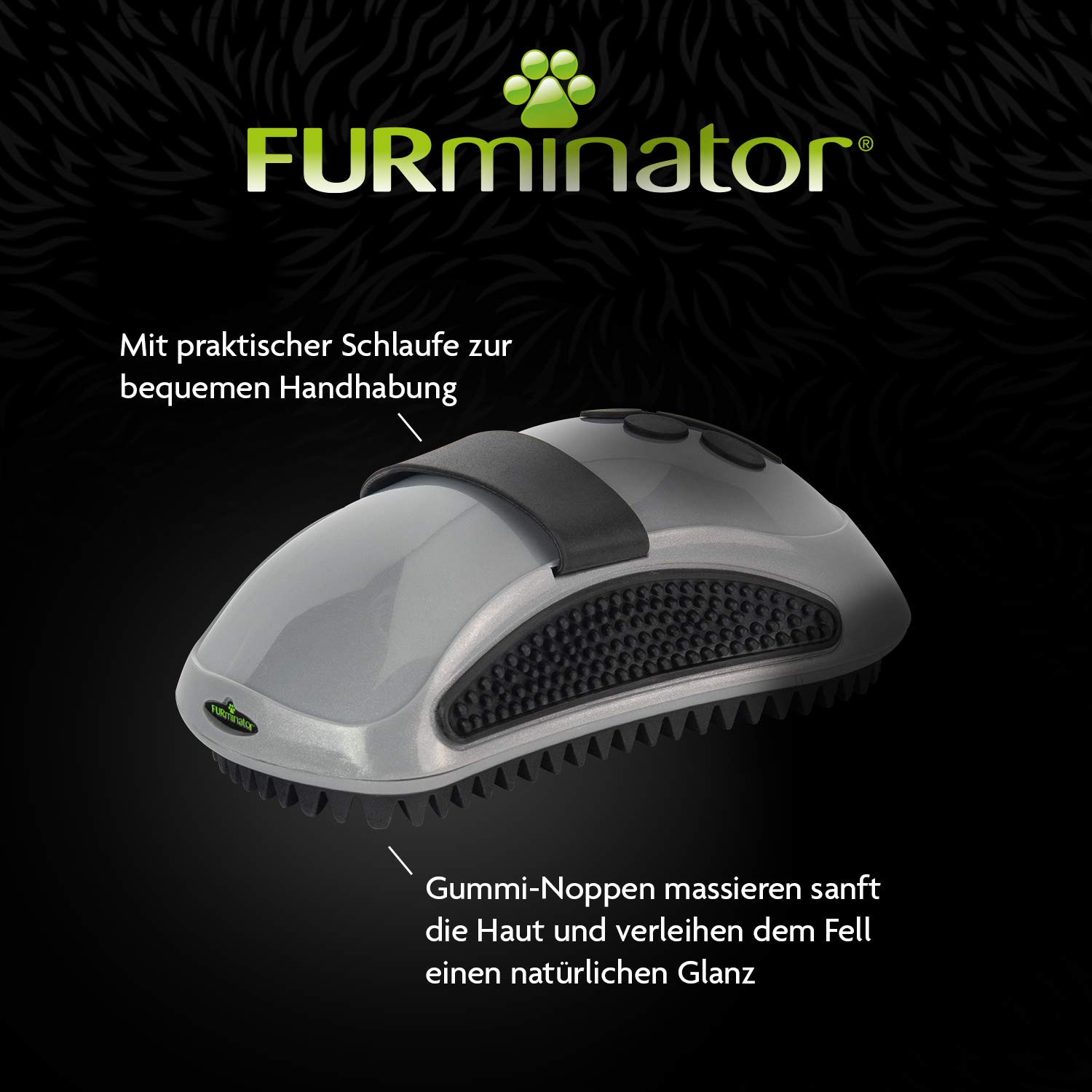 furminator-b-rsten-k-mme-striegel-fellb-rste-hund-katze-grau image 3