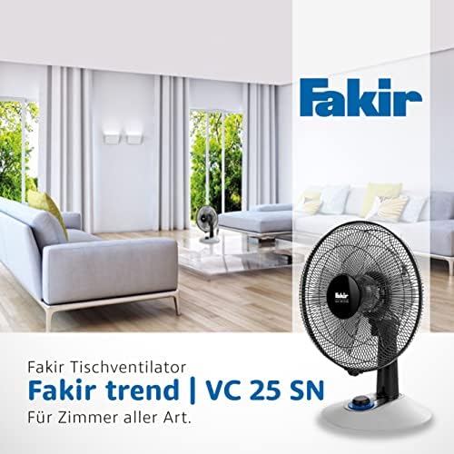 fakir-trend-vc-25-n-tischventilator-38-db-schwarz-wei image 5