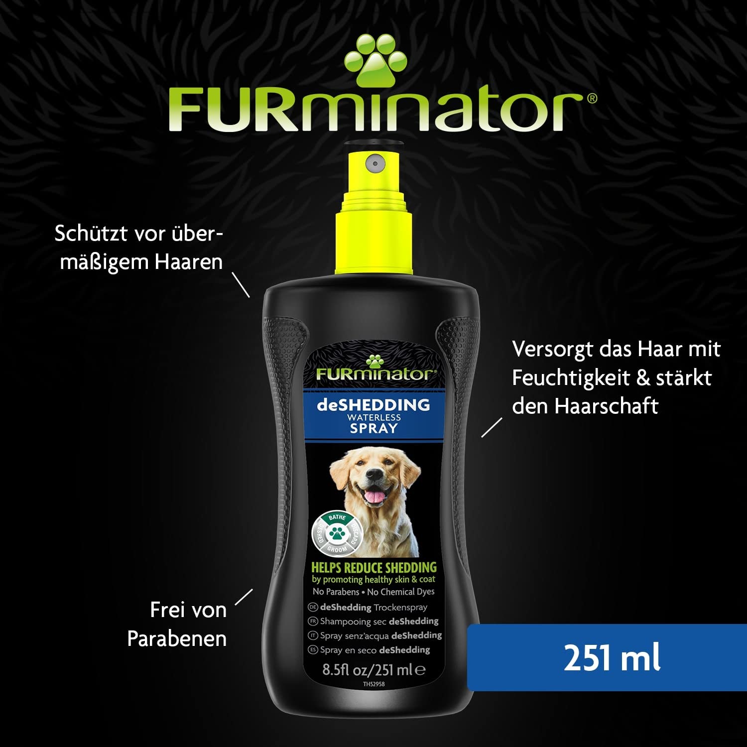 furminator-deshedding-hunde-spray-250-ml-trockenspray image 3