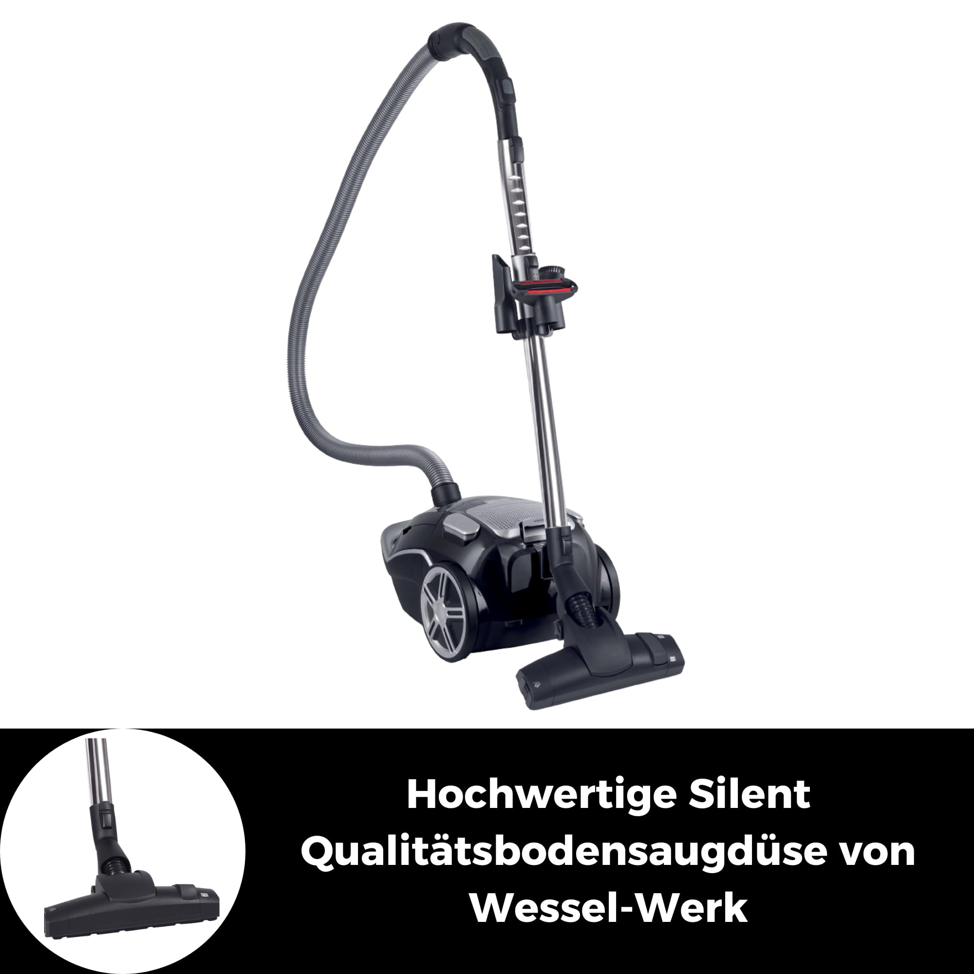 fakir-vac-power-ts-790-staubsauger-mit-beutel-hepa-schwarz image 7