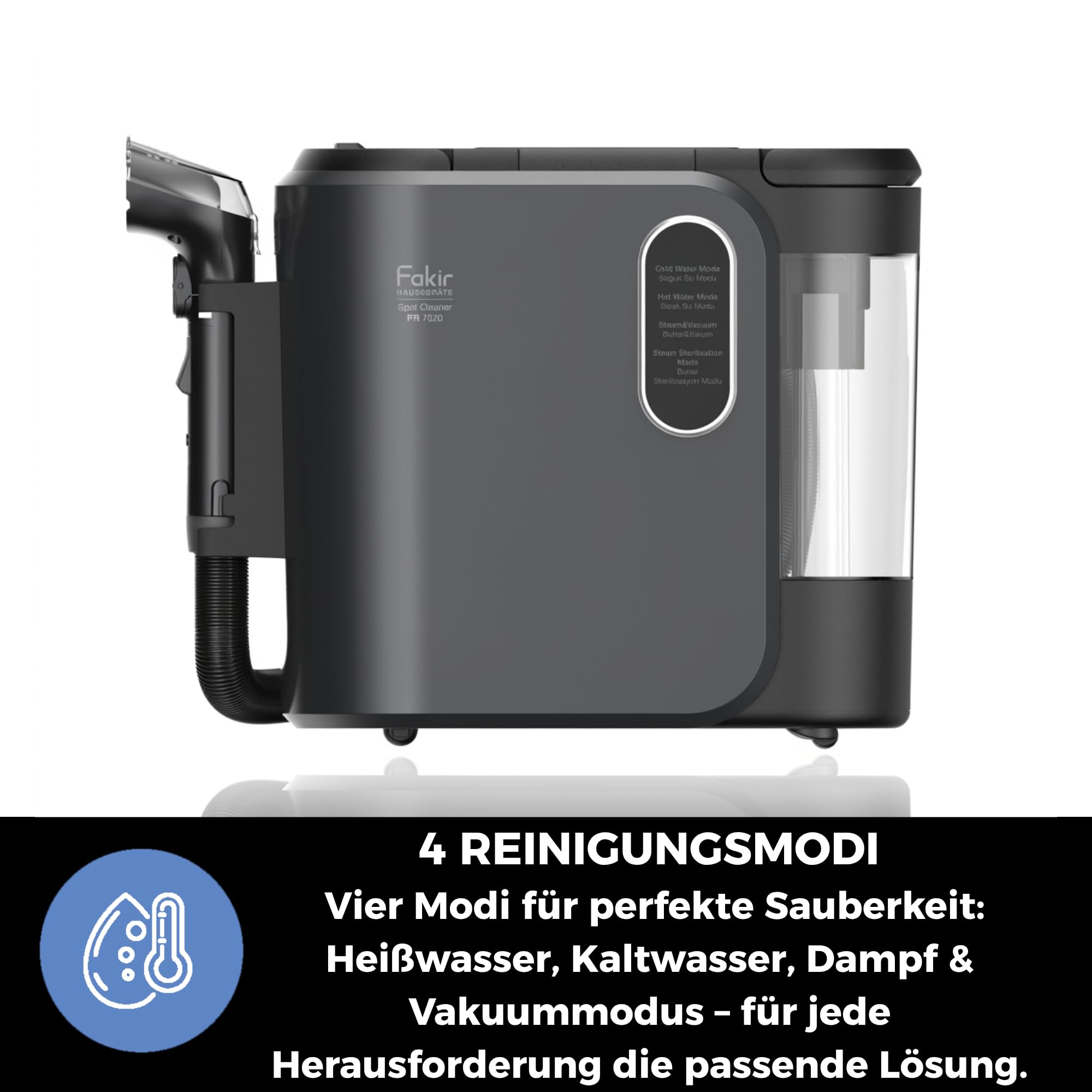 fakir-duo-steam-pr-7020-dampfreiniger-polsterreiniger-2000w image 3