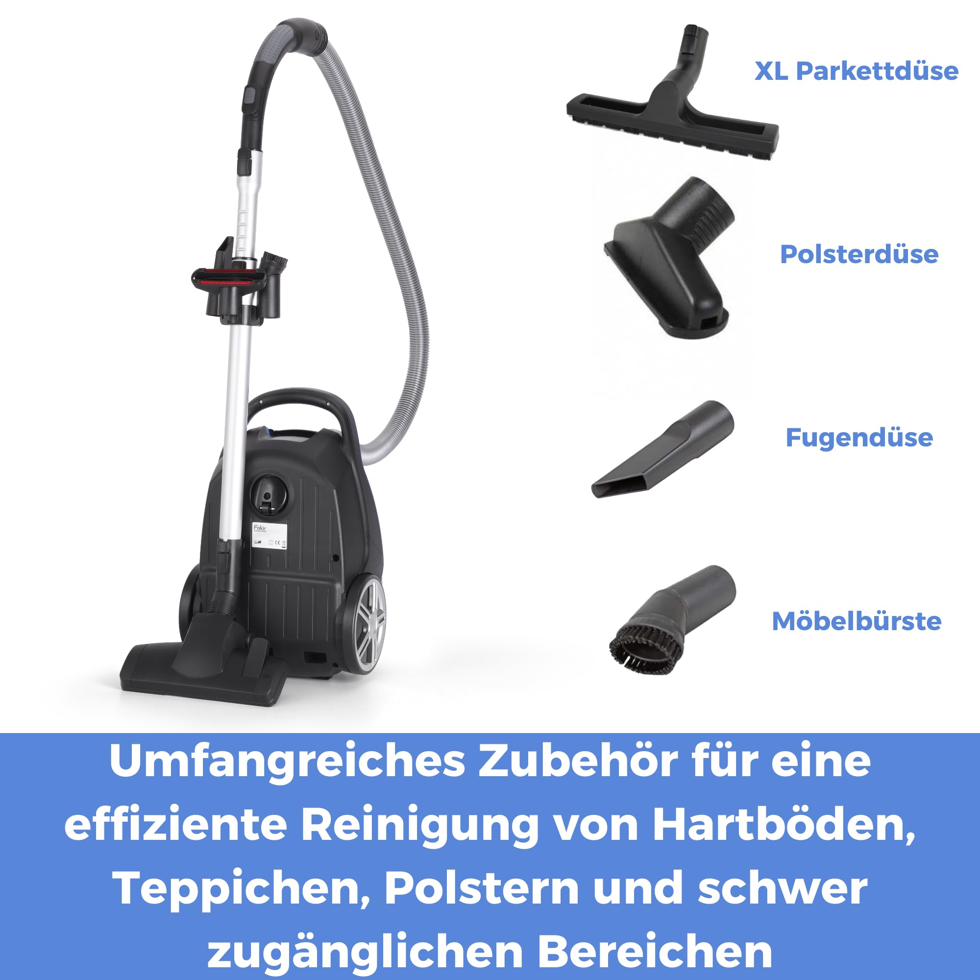 fakir-vac-power-ts-721-bodenstaubsauger-800w-hepa-h14-3l image 7