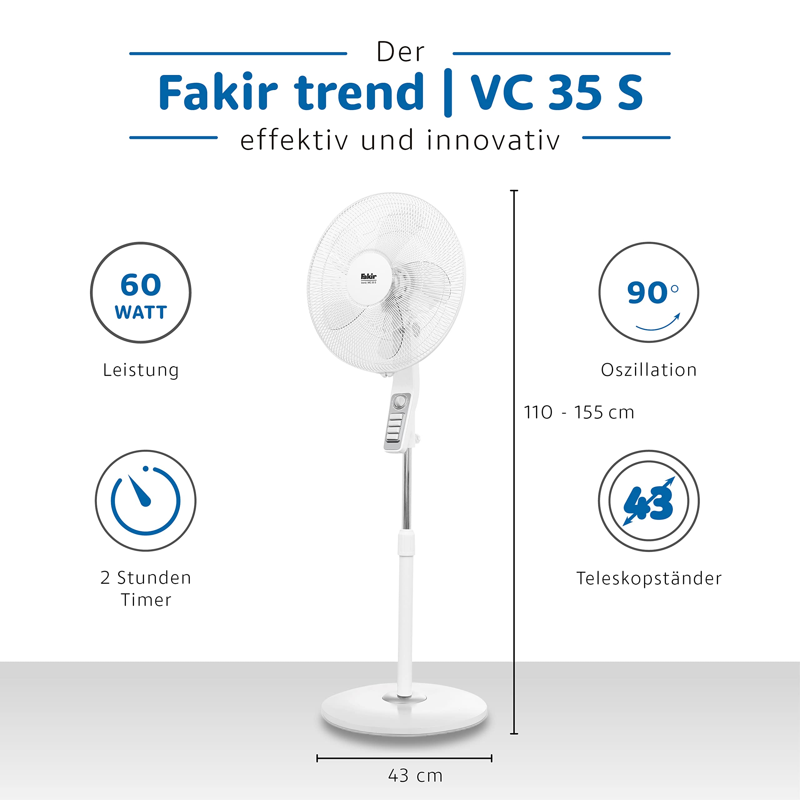 fakir-trend-vc-35-s-standventilator-wei-60w-h-henverstellbar image 3