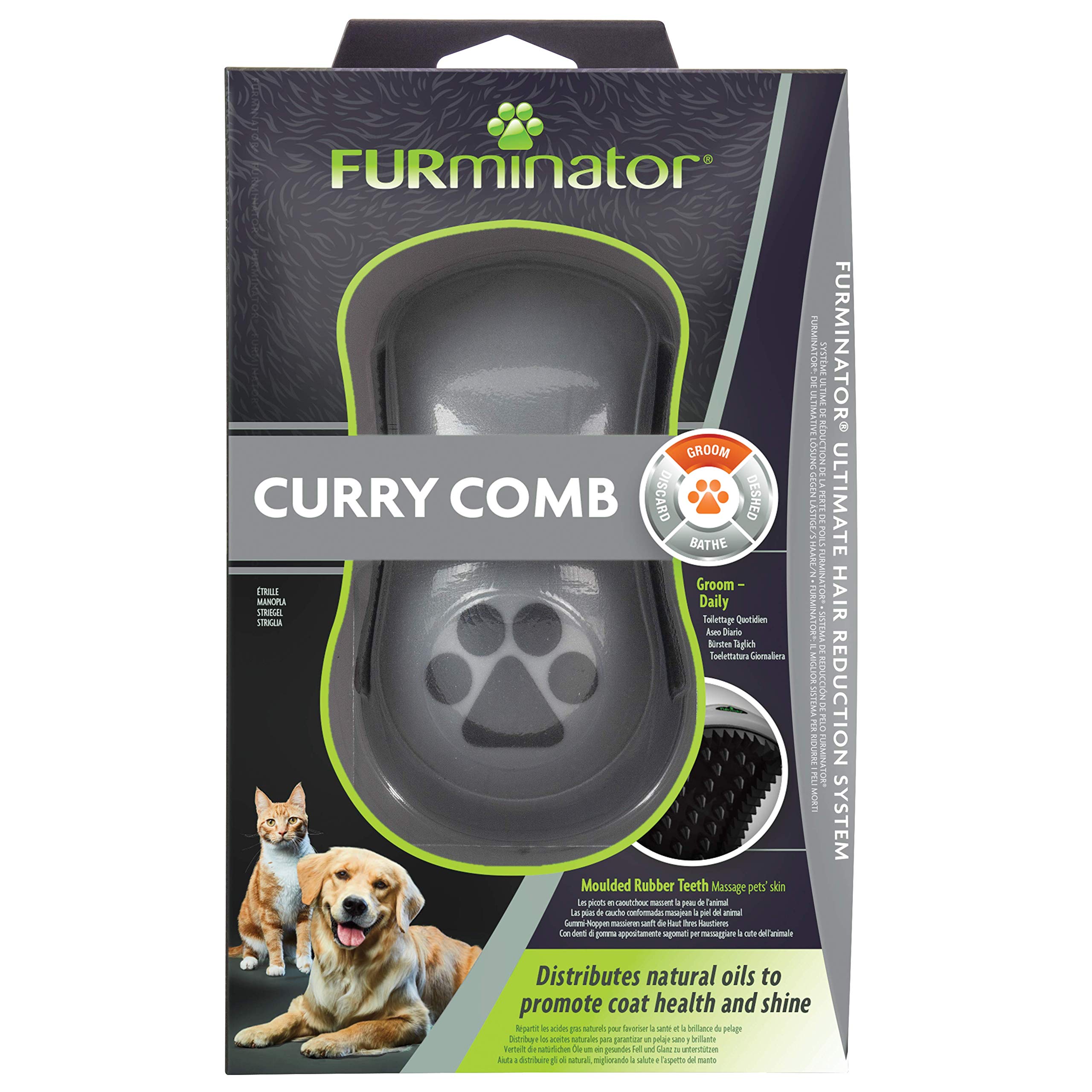 furminator-b-rsten-k-mme-striegel-fellb-rste-hund-katze-grau image 2