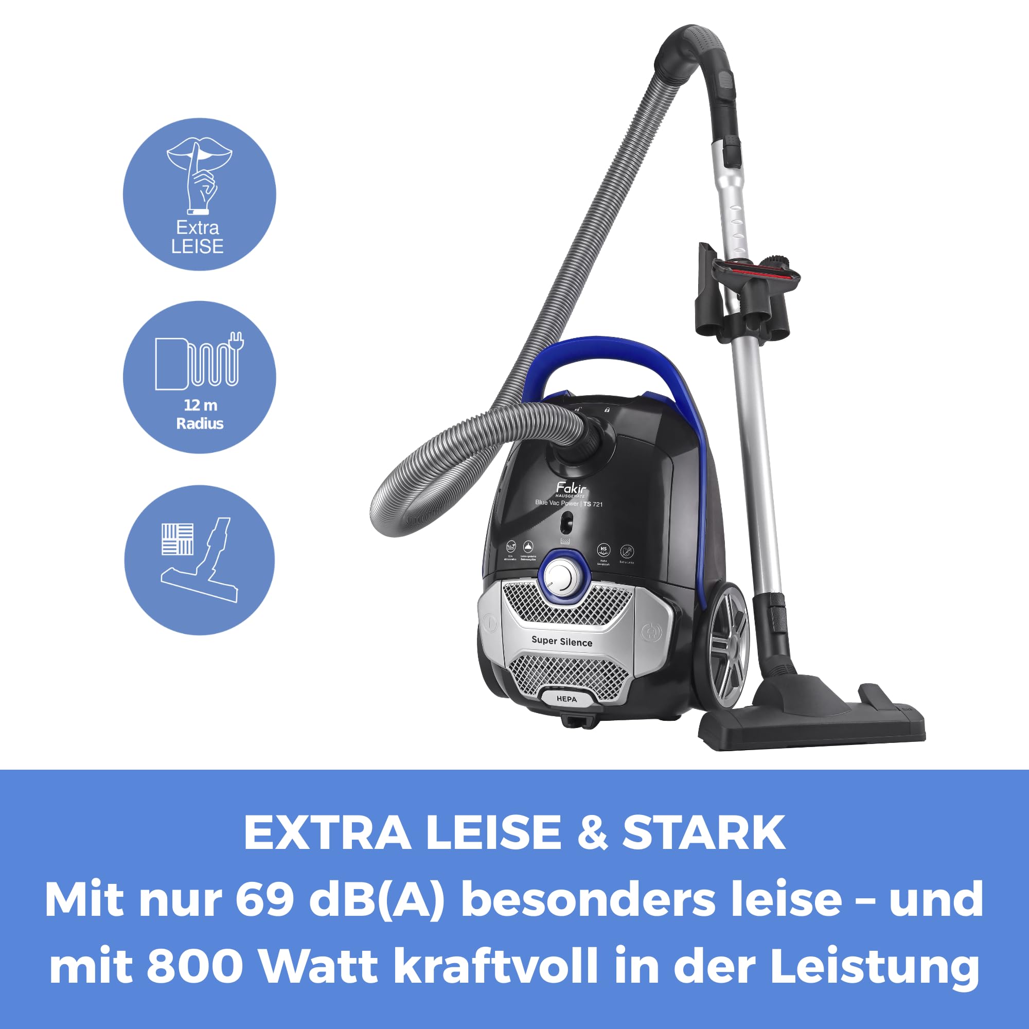 fakir-vac-power-ts-721-bodenstaubsauger-800w-hepa-h14-3l image 4
