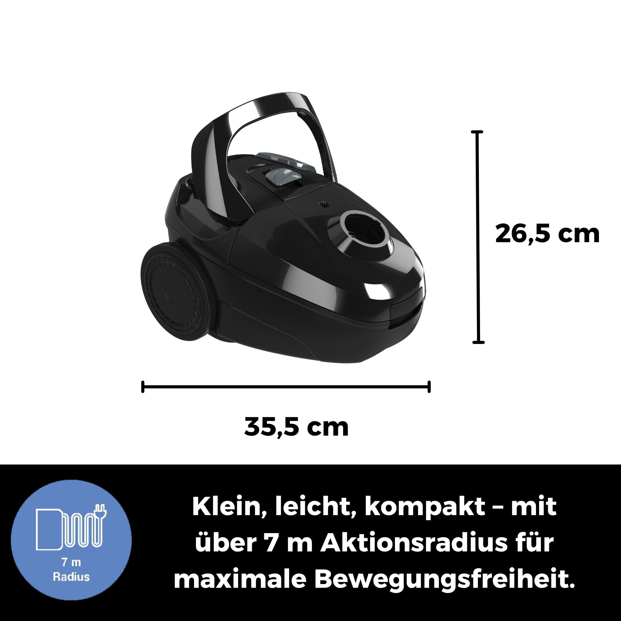 fakir-trend-ts-122-staubsauger-mit-beutel-700w-allergiker image 3