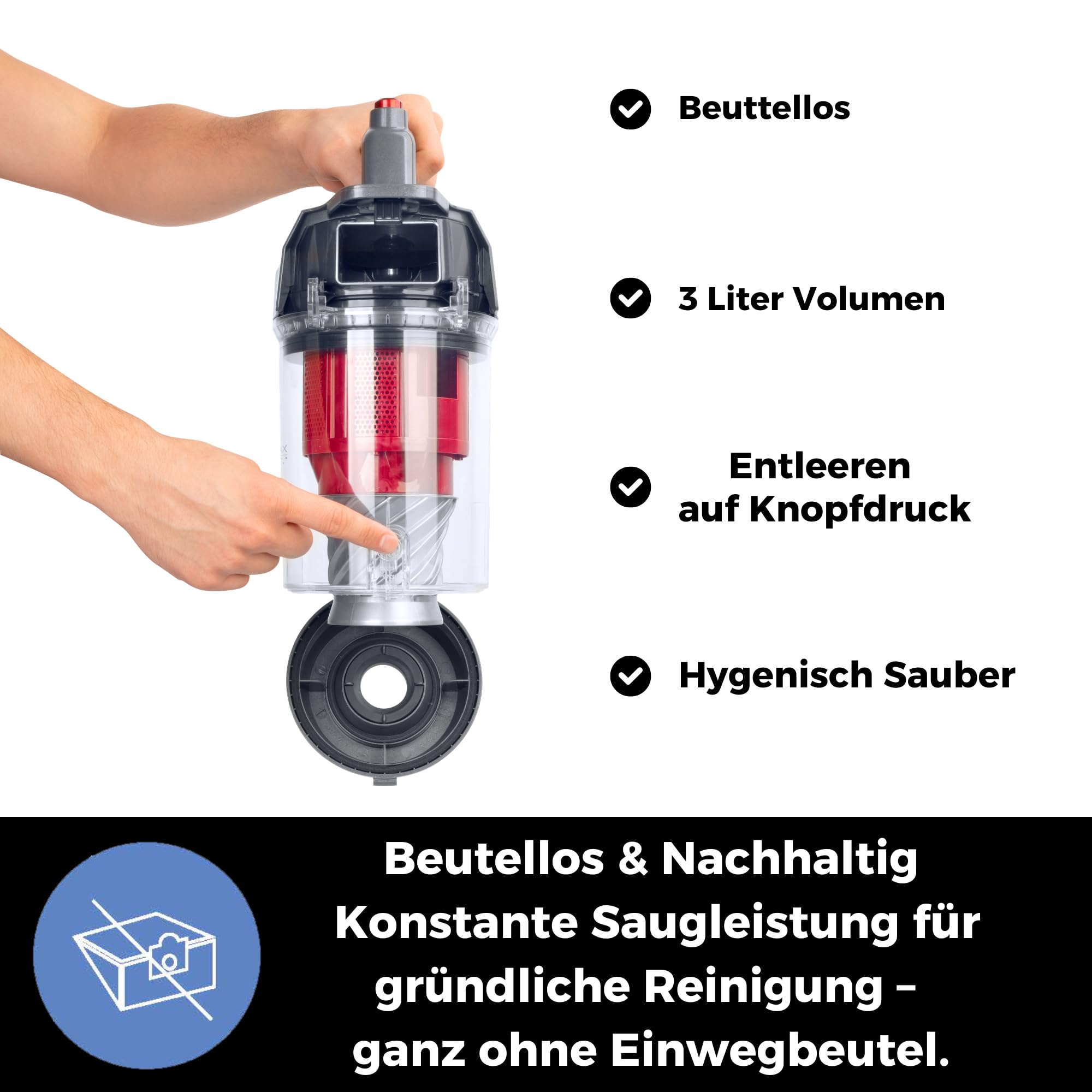 fakir-bl-240-trend-staubsauger-ohne-beutel-700w-3l image 7
