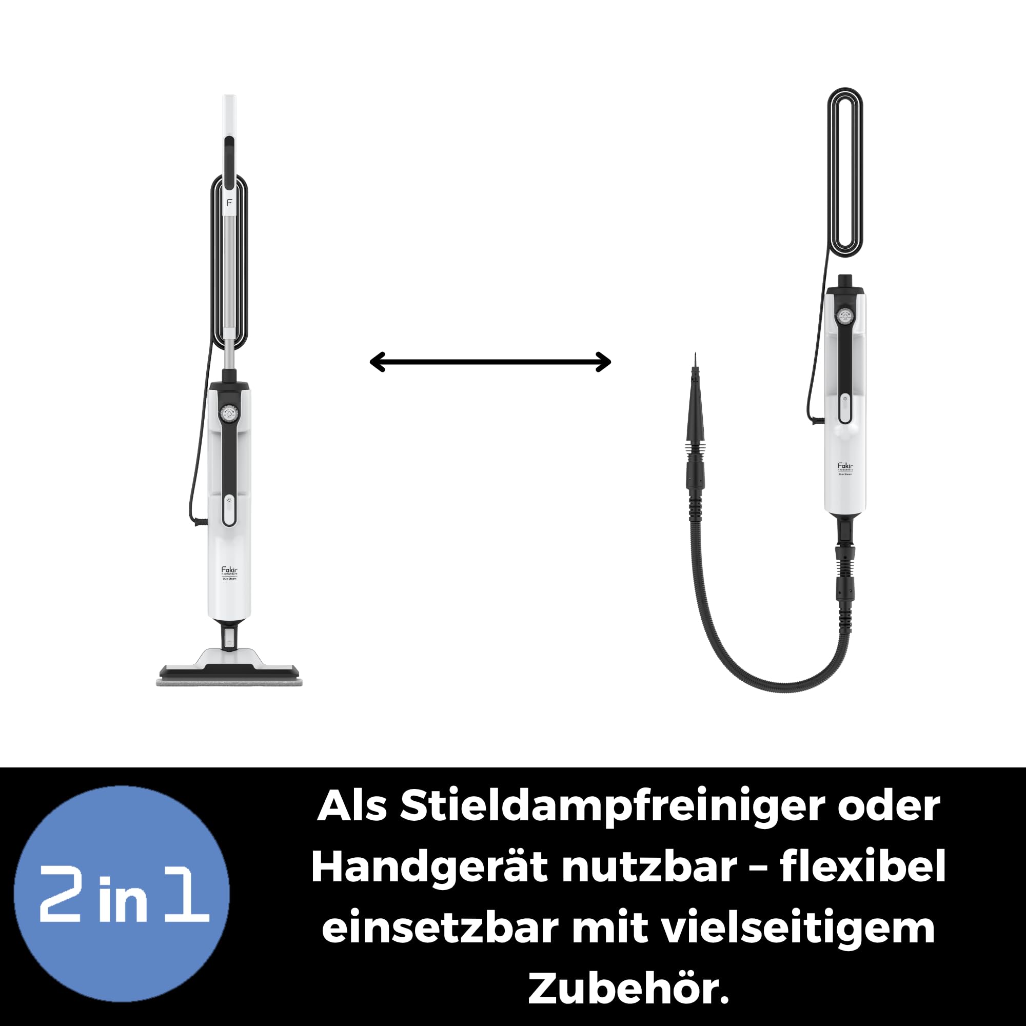 fakir-duo-steam-2-in-1-dampfreiniger-1400w-mit-380-ml-tank image 6
