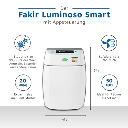 fakir-luminoso-smart-luftreiniger-hepa-h14-50-m-wlan image 6