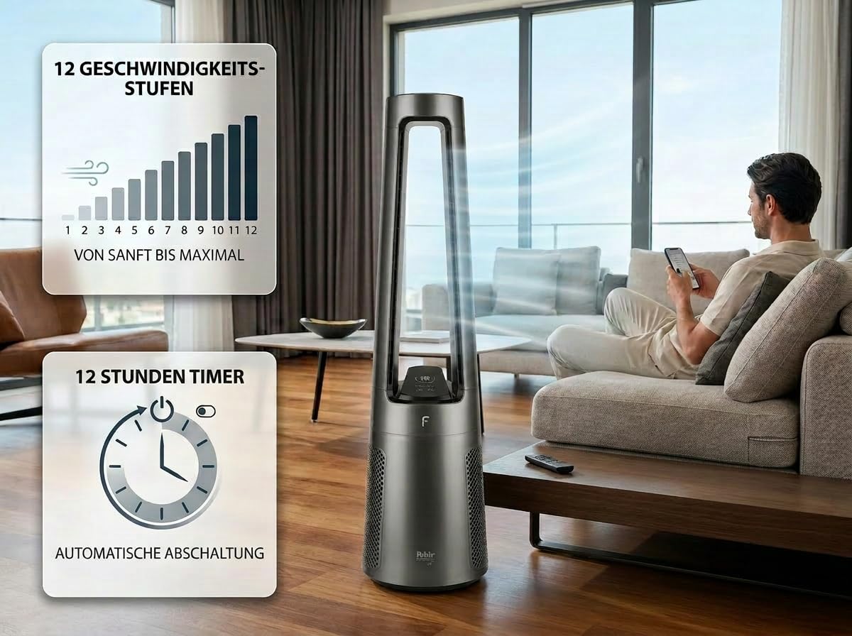 fakir-tvl-100-turmventilator-fl-gellos-30-db-anthrazit image 6