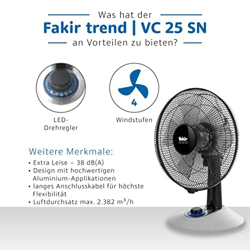 fakir-trend-vc-25-n-tischventilator-38-db-schwarz-wei image 7