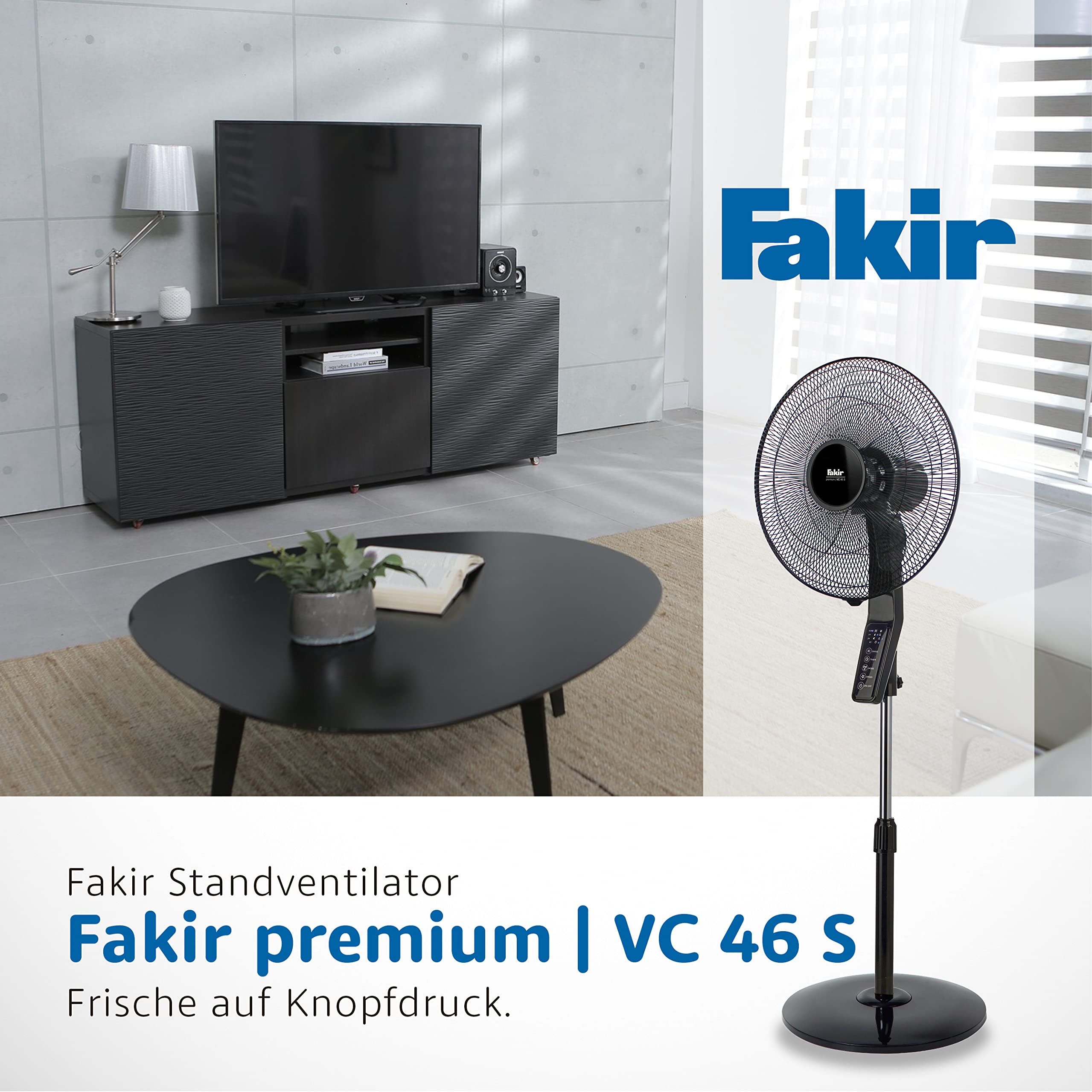 fakir-premium-vc-46-s-standventilator-wei-60-watt-fernbedienung image 2