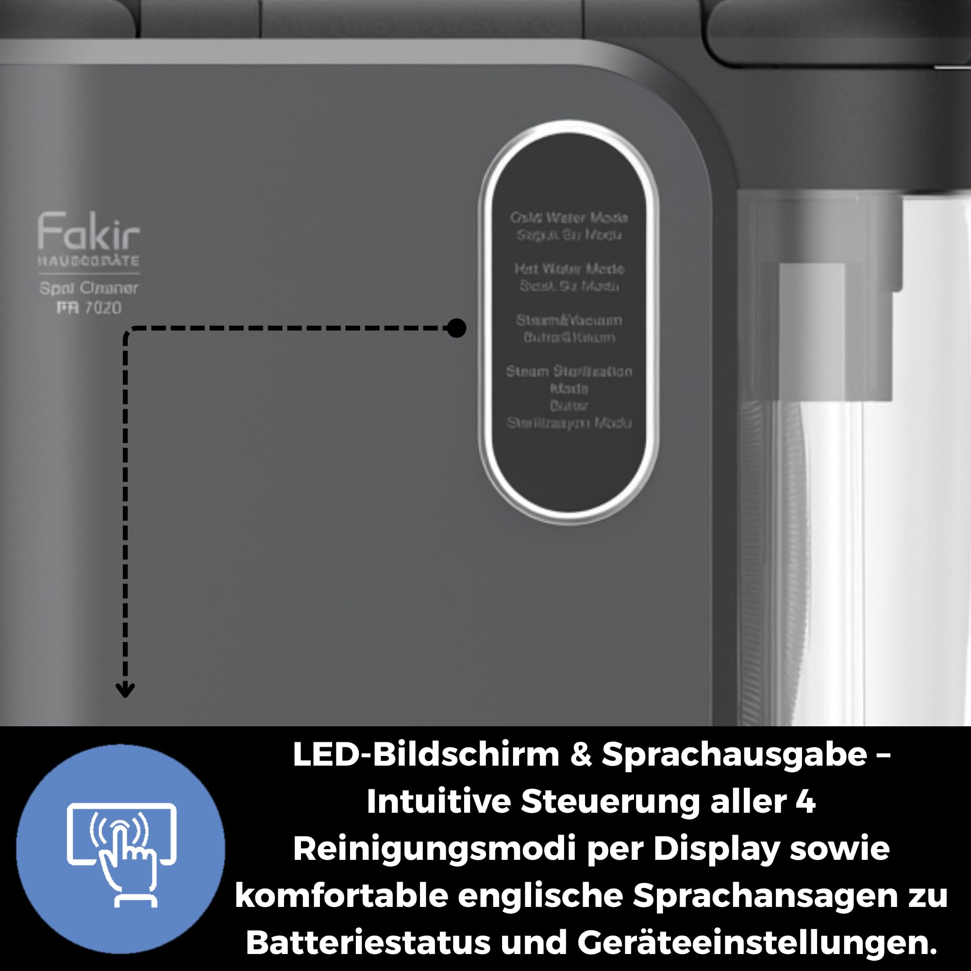 fakir-duo-steam-pr-7020-dampfreiniger-polsterreiniger-2000w image 6