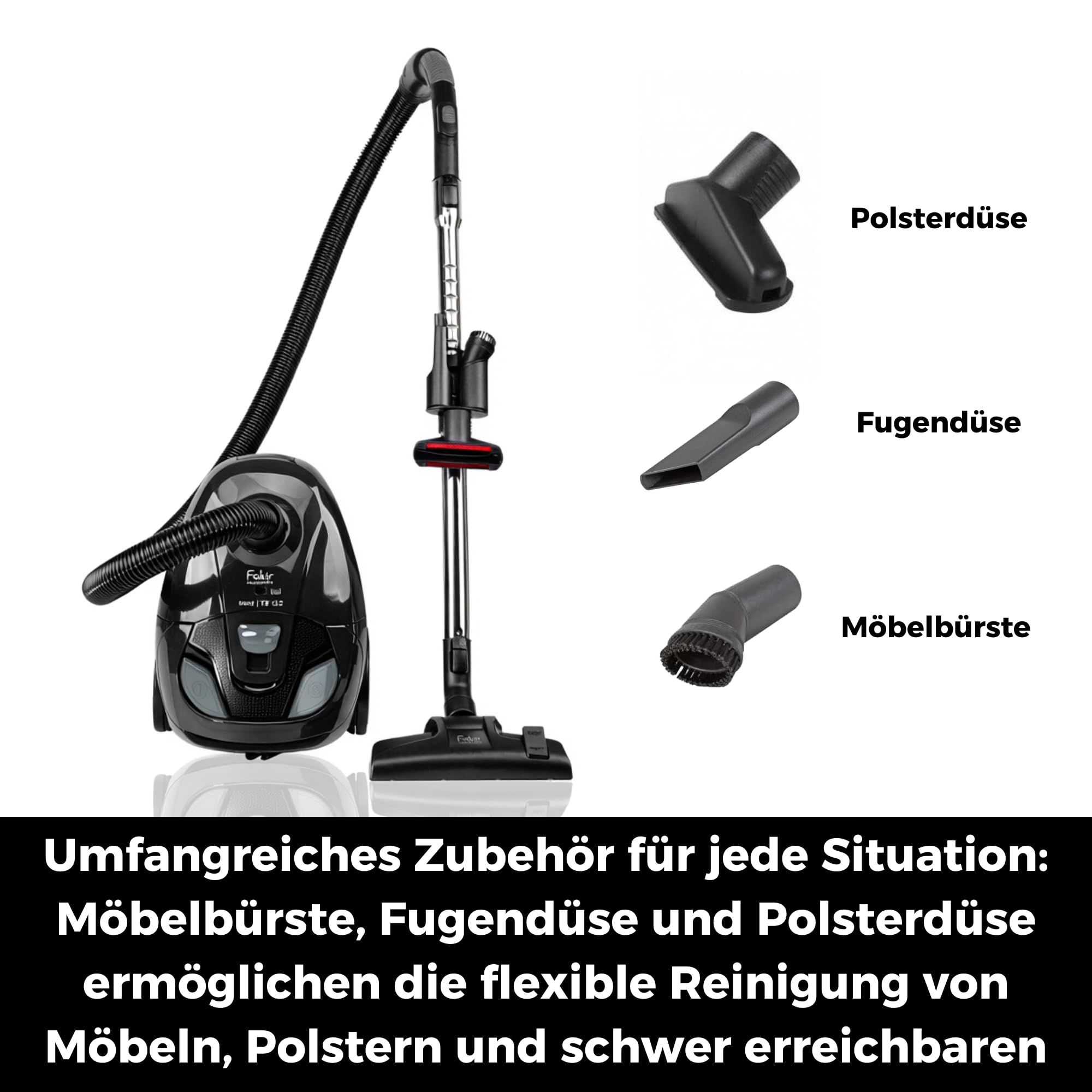 fakir-trend-ts-122-staubsauger-mit-beutel-700w-allergiker image 6