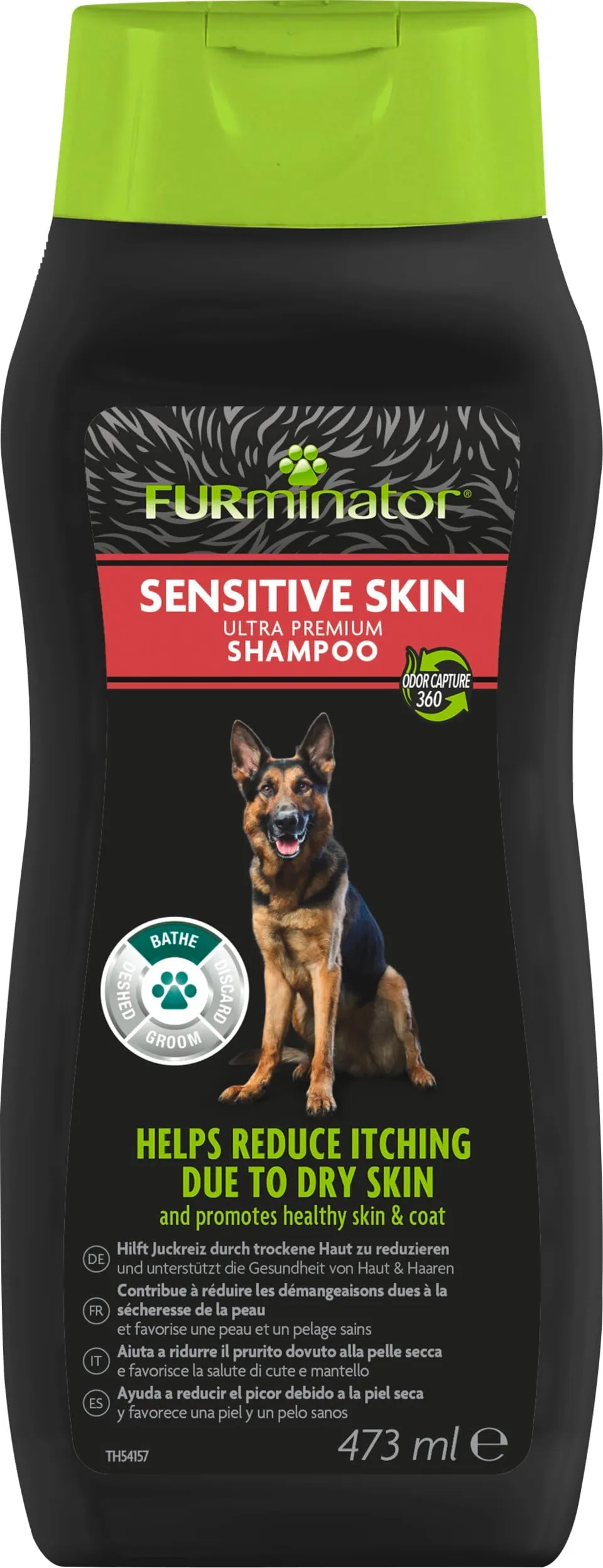 furminator-sensitive-skin-hunde-shampoo-473-ml-menthol image 1