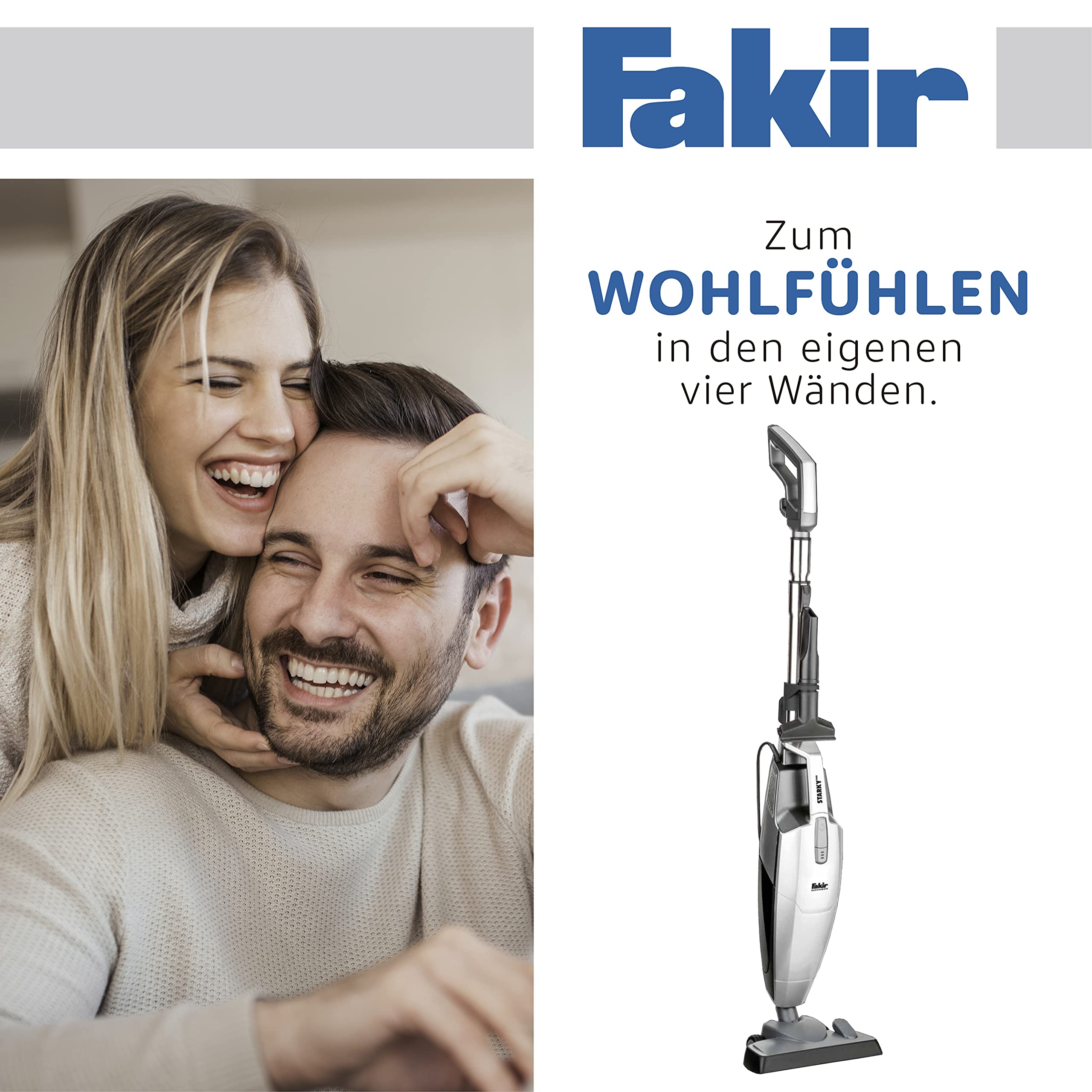 fakir-starky-pro-hs-300-stielstaubsauger-silber-700w-beutellos image 2