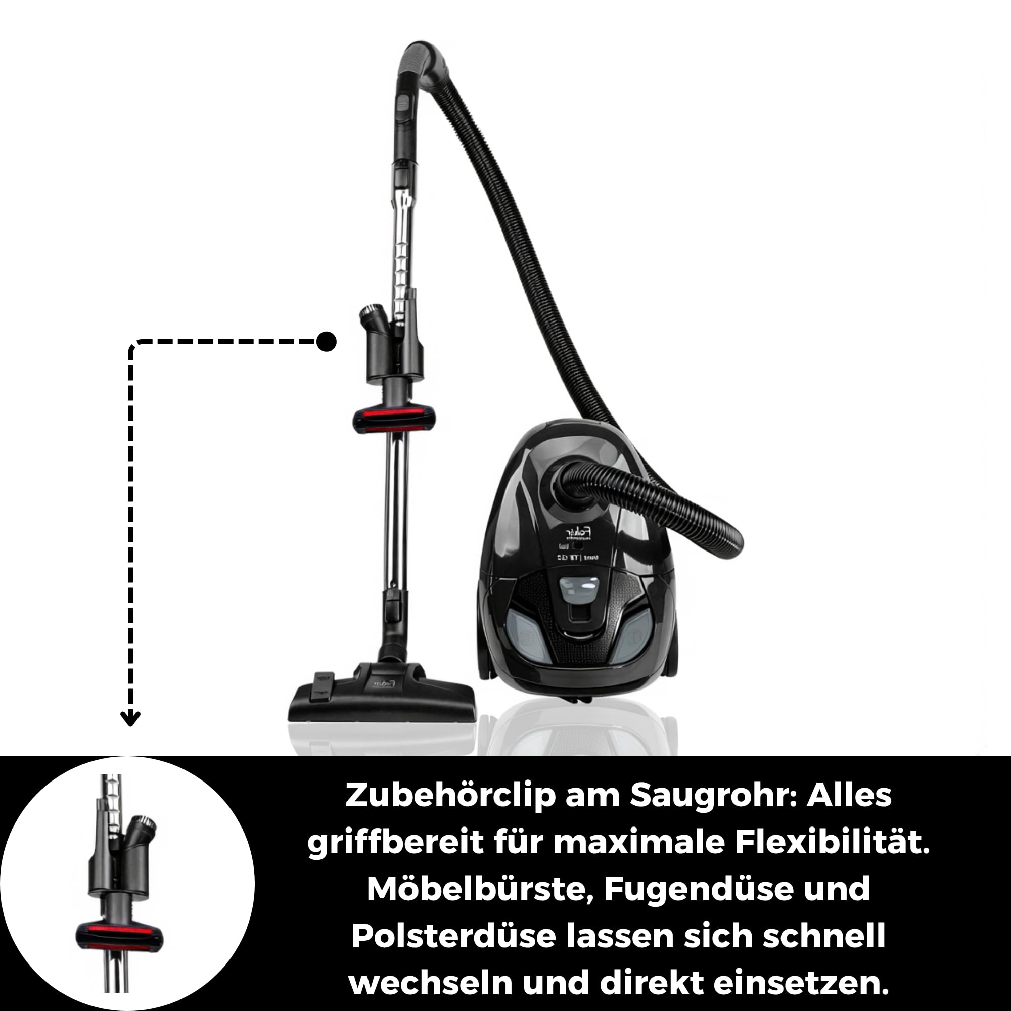 fakir-trend-ts-122-staubsauger-mit-beutel-700w-allergiker image 5