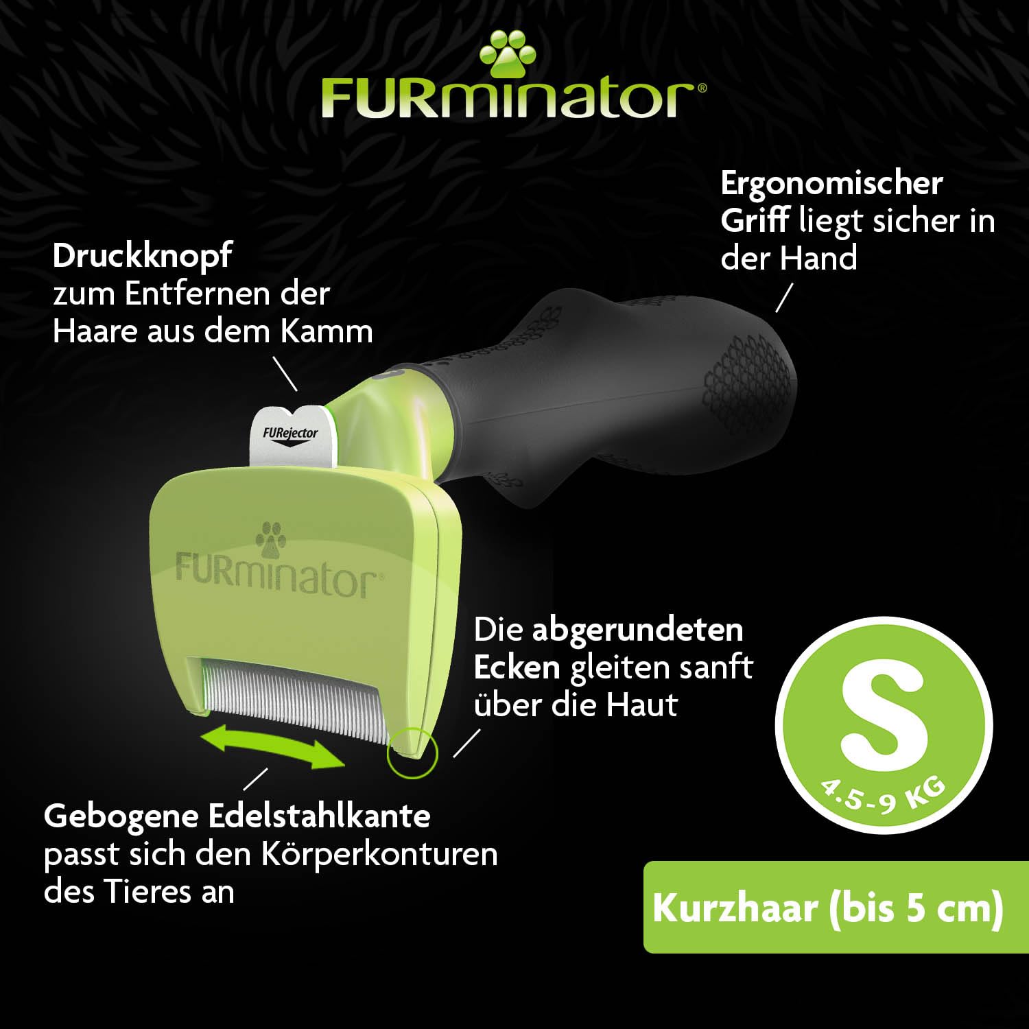 furminator-deshedding-tool-hund-gr-e-s-kurzhaar-hundeb-rste-f-r-kleine-hunde-zur image 4