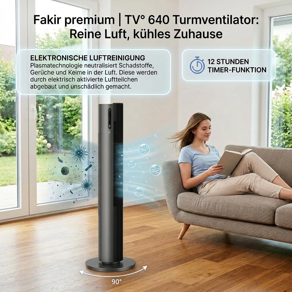 fakir-premium-tv-640-turmventilator-32-db-anthrazit image 6