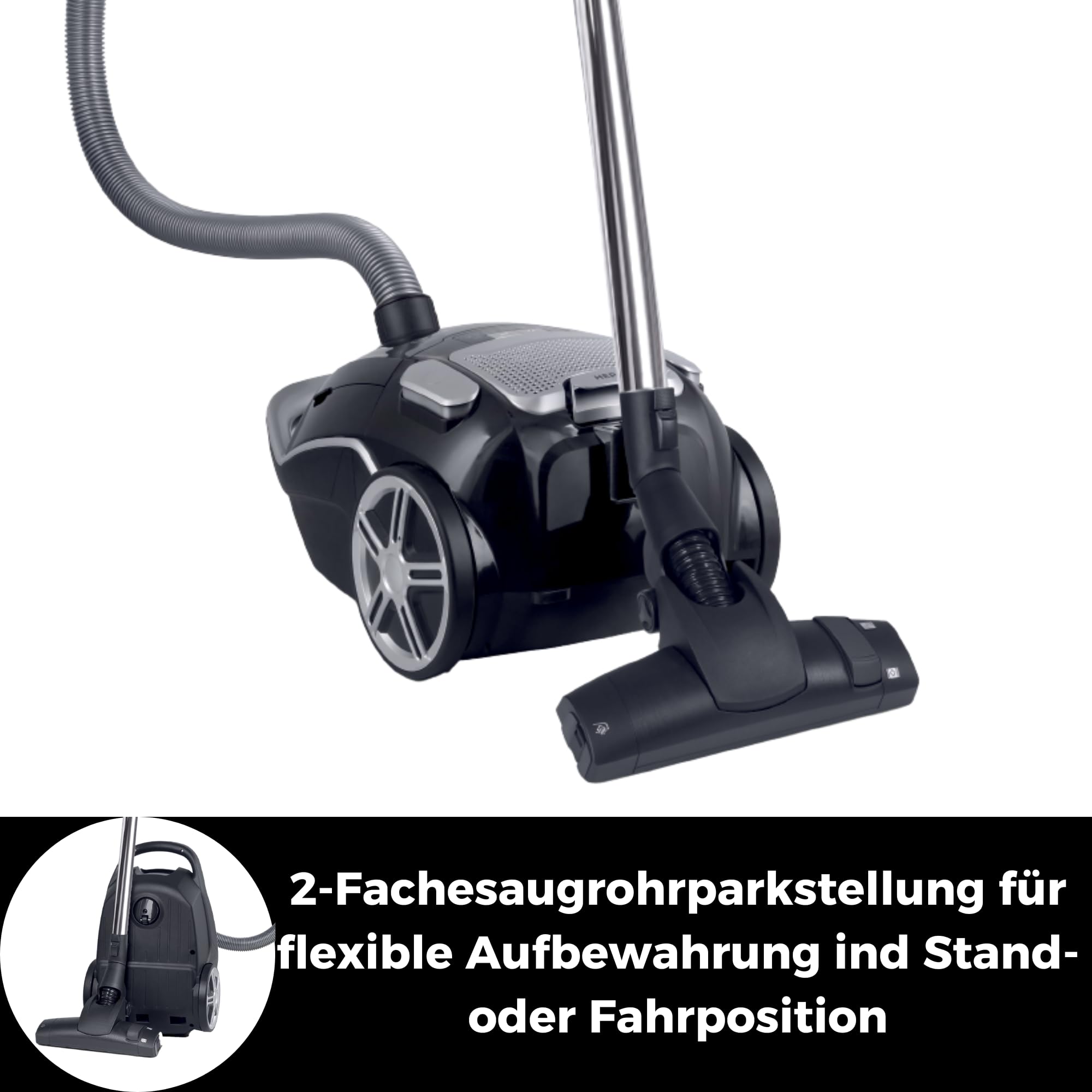 fakir-vac-power-ts-790-staubsauger-mit-beutel-hepa-schwarz image 5